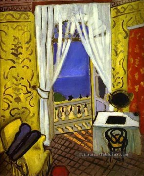 Henri Matisse œuvres - Intérieur avec un fauvisme abstrait de cas de violon Henri Matisse